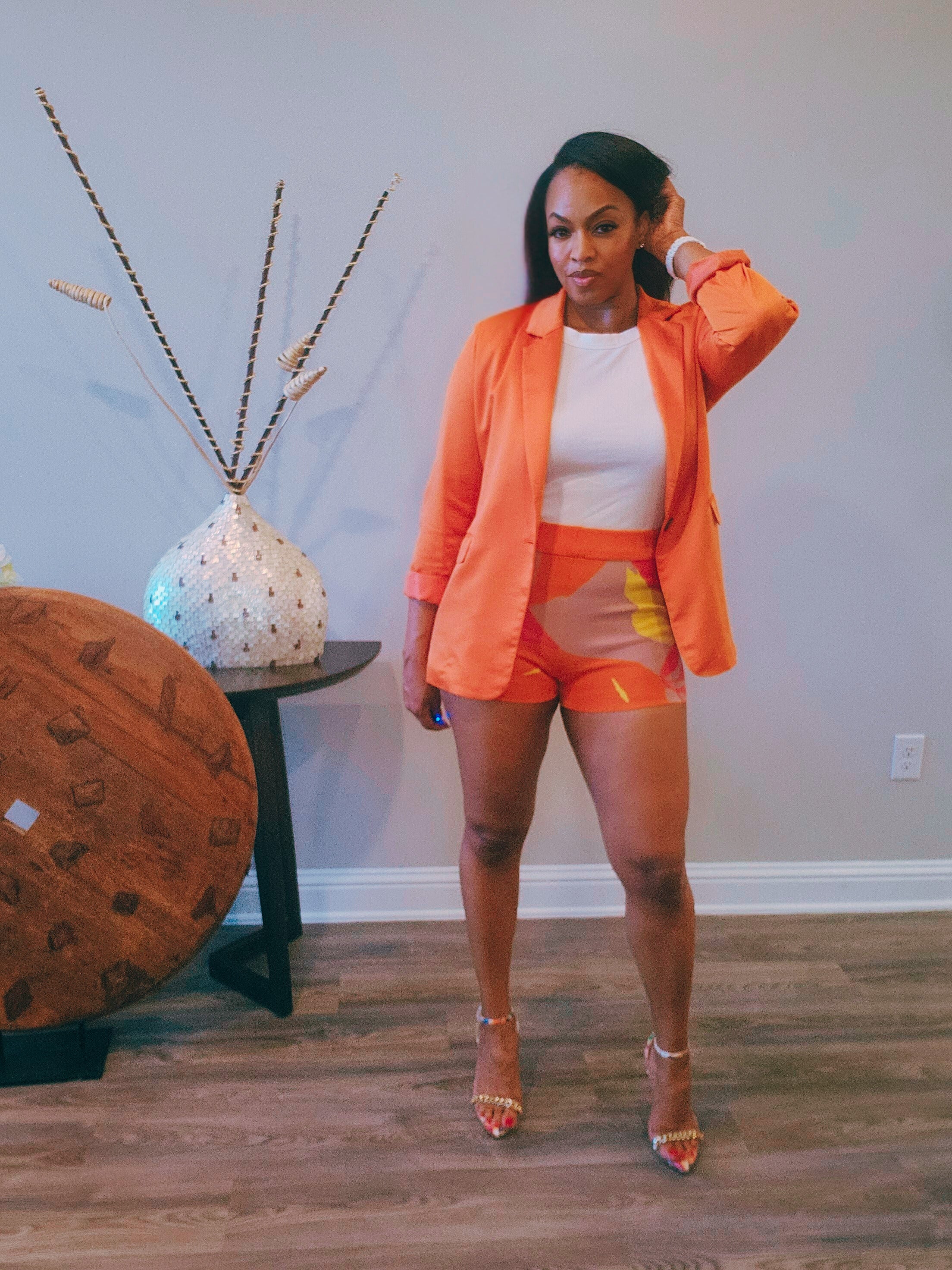 Orange Tangerine Blazer