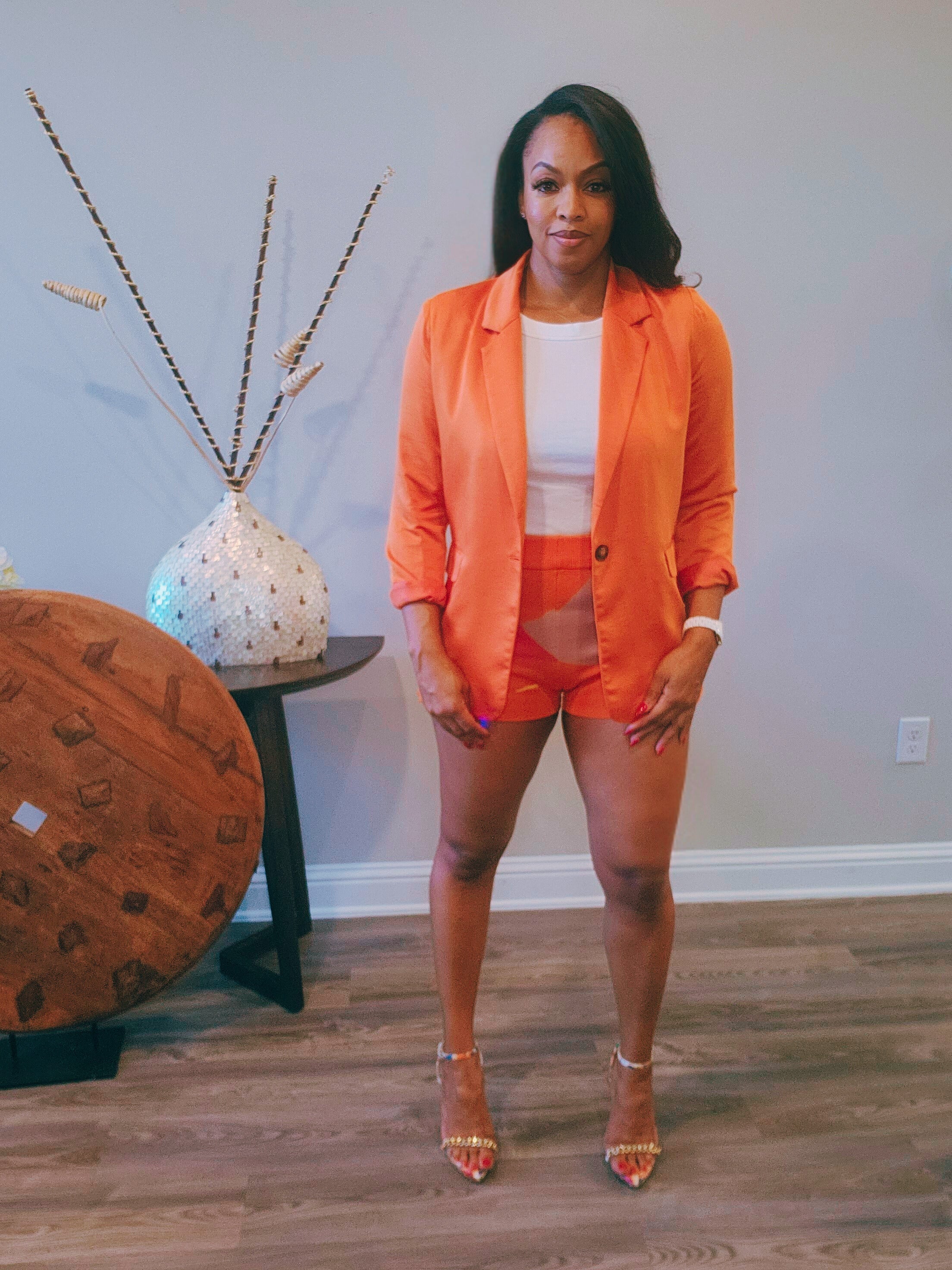 Orange Tangerine Blazer