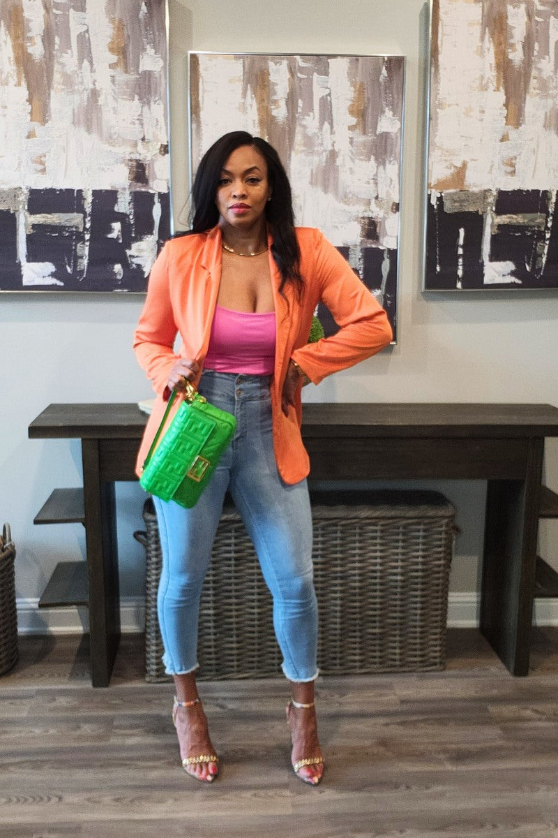Orange Tangerine Blazer