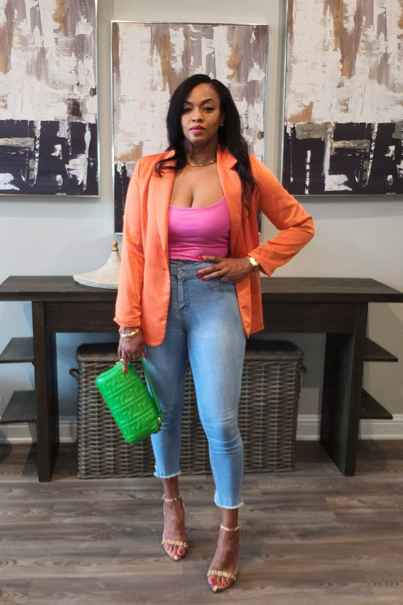Orange Tangerine Blazer
